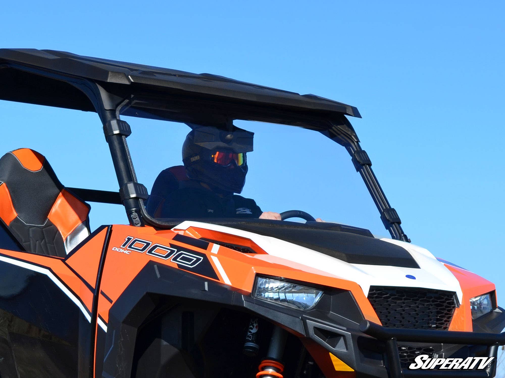 Photo of SuperATV Polaris General Full Windshield - Scratch Resistant by SuperATV - Premium Windshields for UTVs / Side by Sides