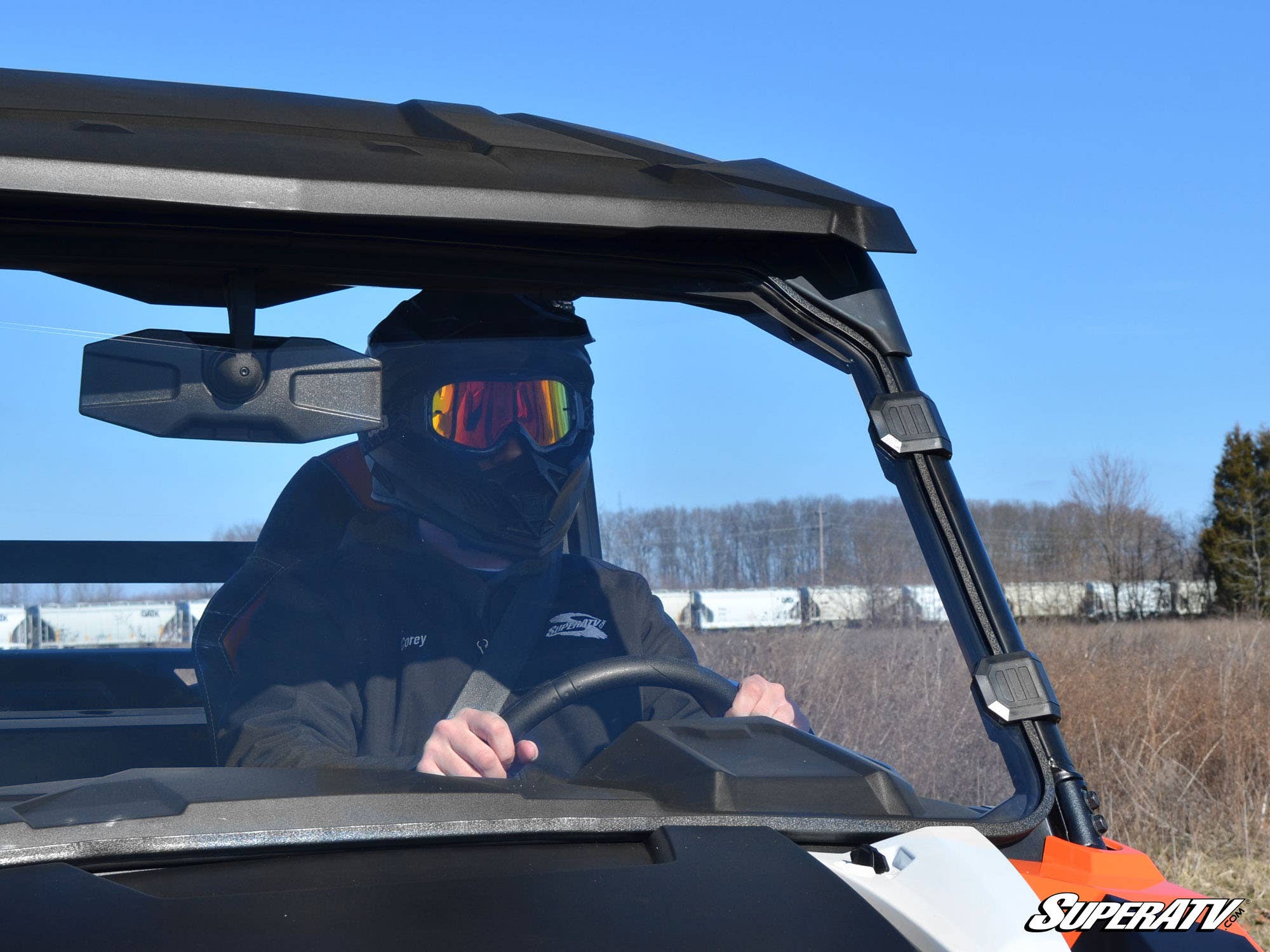 Photo of SuperATV Polaris General XP 1000 Full Windshield by SuperATV - Premium Windshields for UTVs / Side by Sides