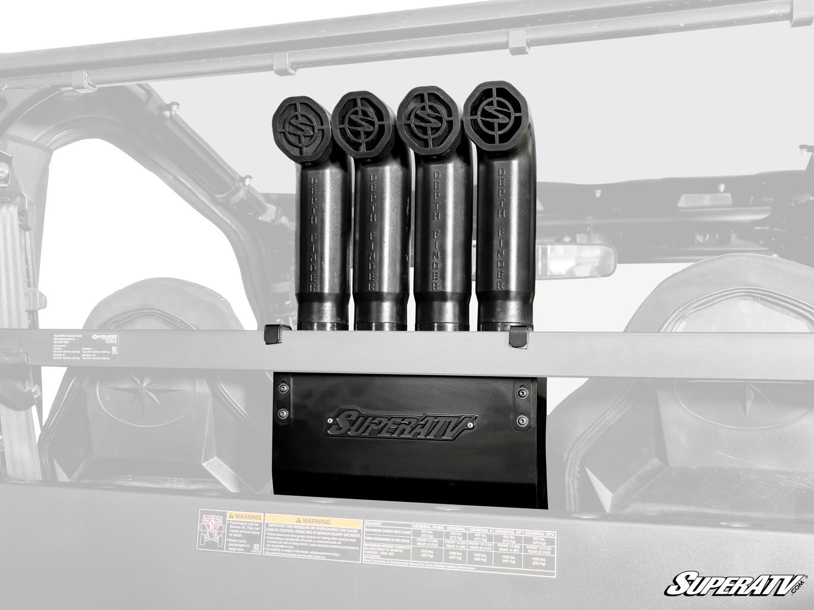 Photo of SuperATV Polaris General XP 1000 Depth Finder Snorkel Kit by SuperATV - Premium Snorkels for UTVs / Side by Sides