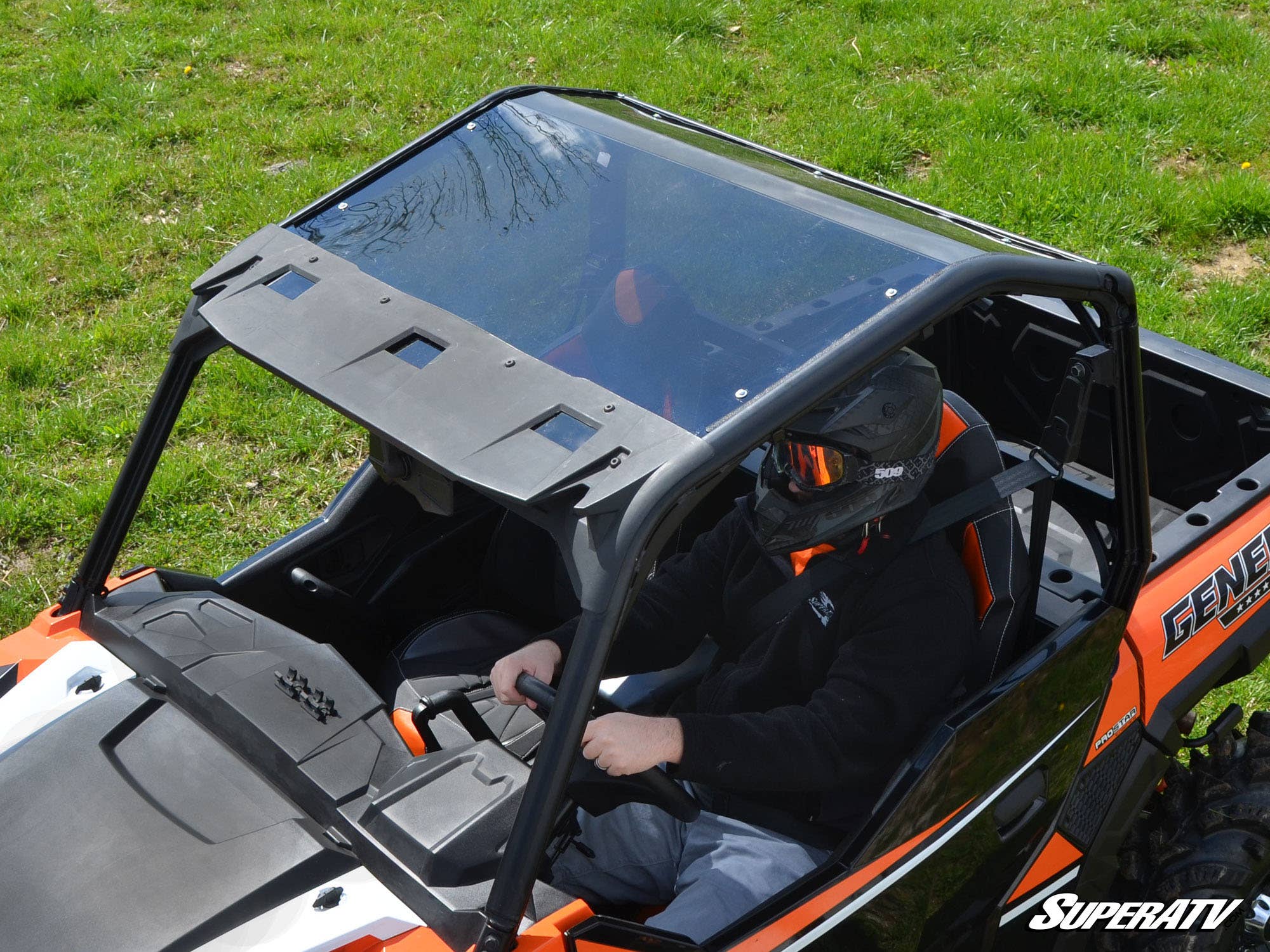 Photo of SuperATV Polaris General Tinted Roof by SuperATV - Premium Roofs for UTVs / Side by Sides