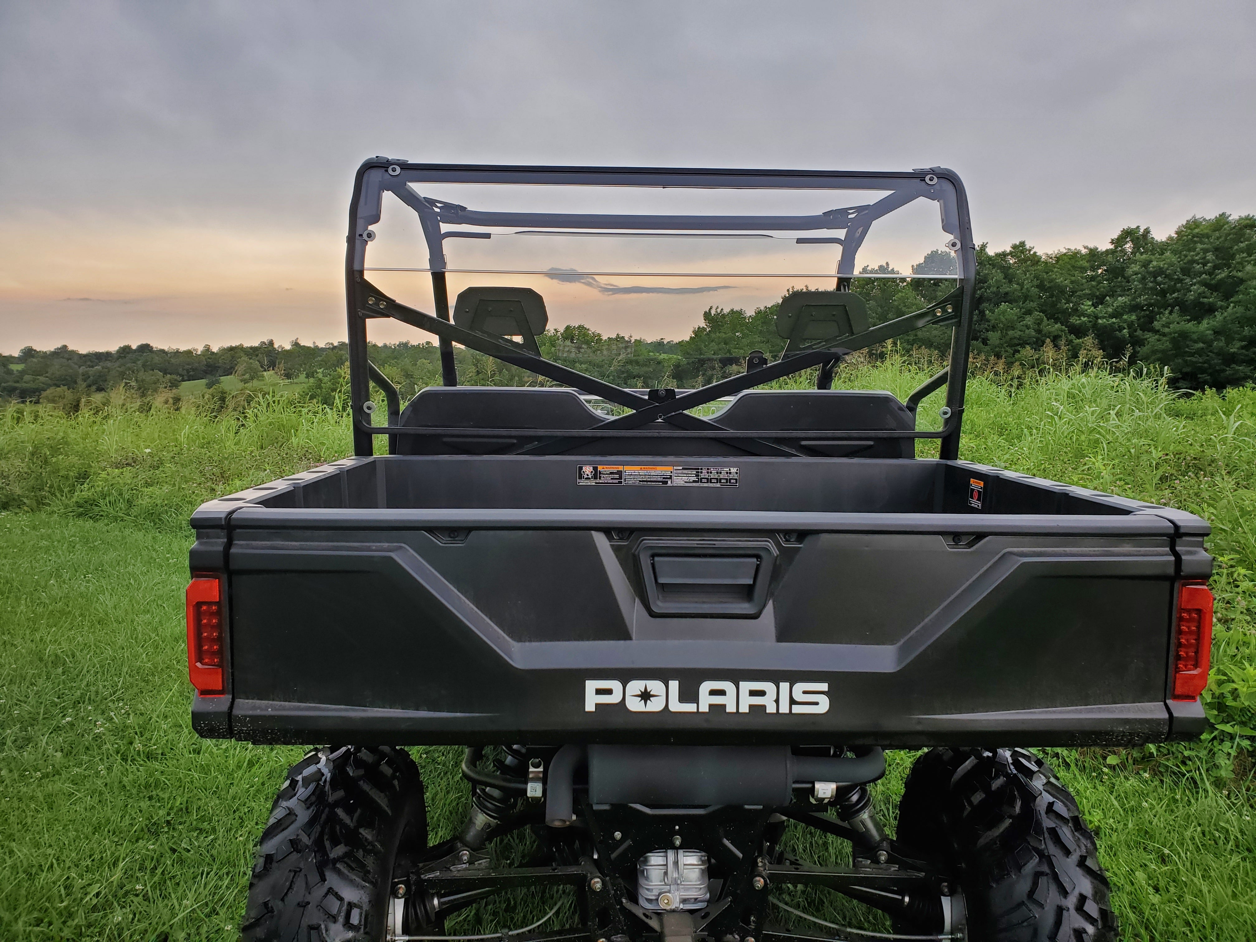 Photo of Polaris Mid-Size Ranger 2-Passenger (2009-2014) - Lexan Back Panel w/Vent Option by 3 Star UTV - Premium Windshields for UTVs / Side by Sides
