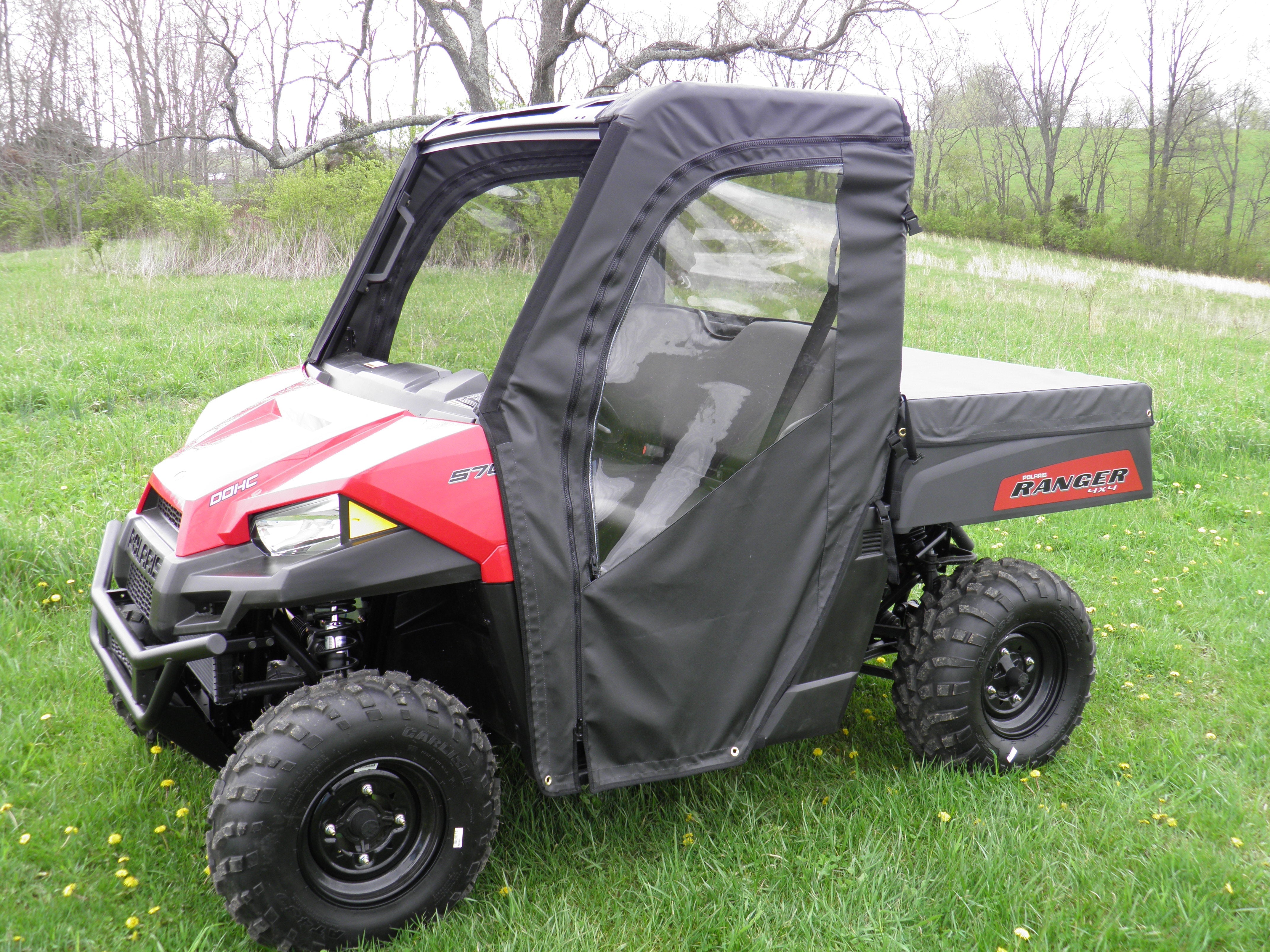 Photo of Polaris Mid-Size 570 Ranger 2-Seater - Door/Rear Window Combo by 3 Star UTV - Premium Enclosures for UTVs / Side by Sides