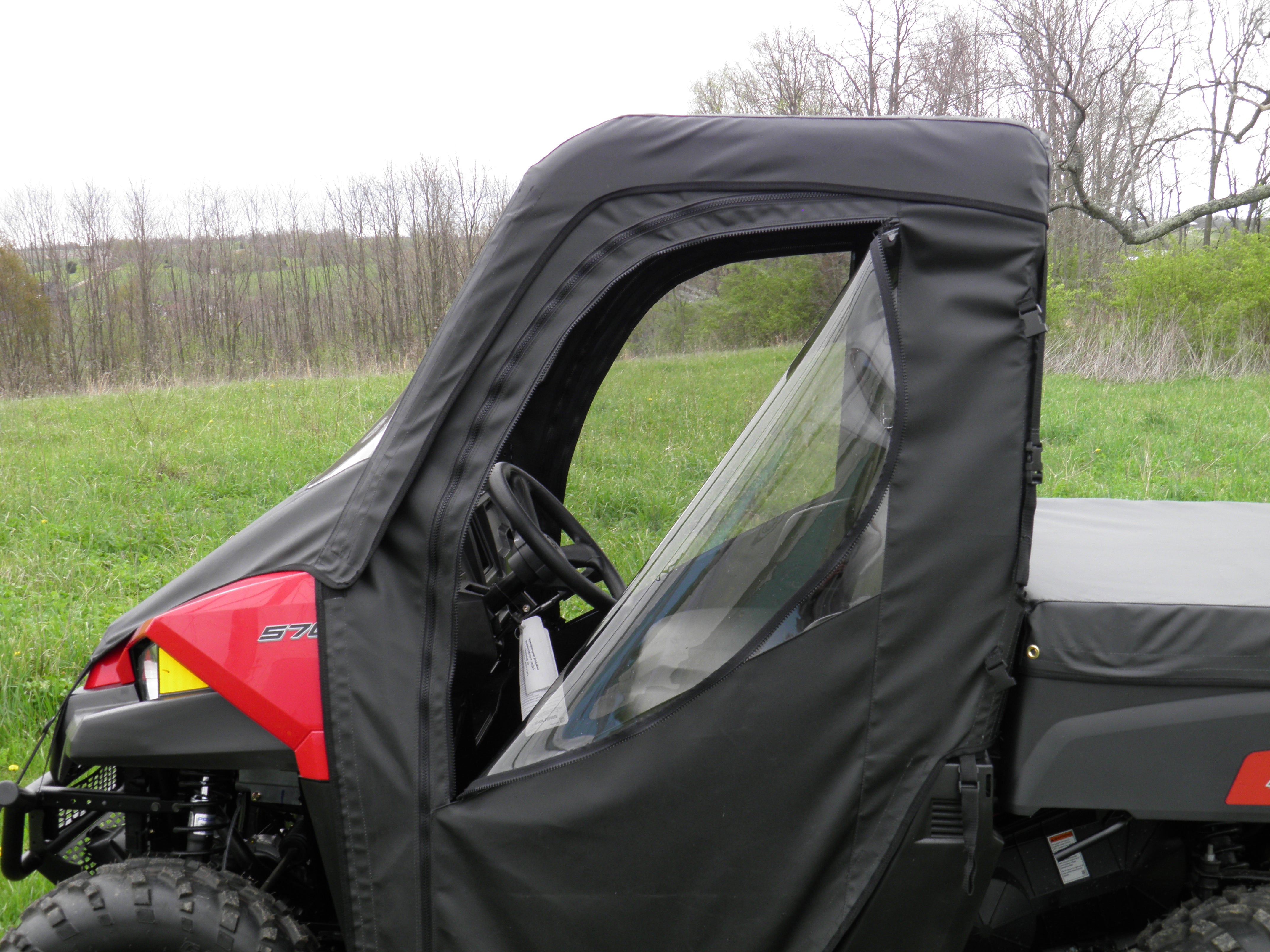 Photo of Polaris Mid-Size 570 Ranger 2-Seater - Full Cab Enclosure with Vinyl Windshield by 3 Star UTV - Premium Enclosures for UTVs / Side by Sides