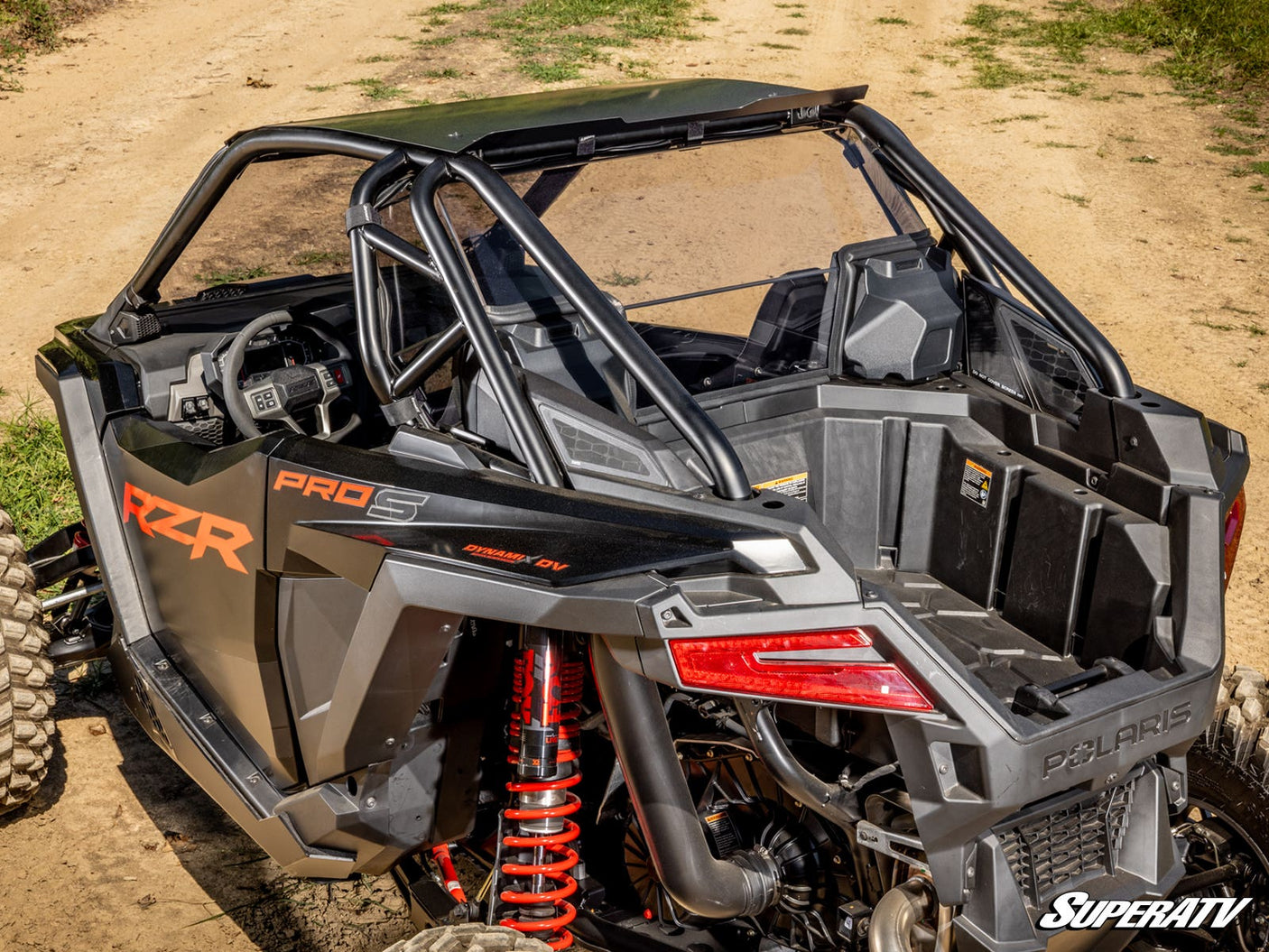 Polaris RZR PRO S Rear Windshield - Light Tint - Audio - 2025+