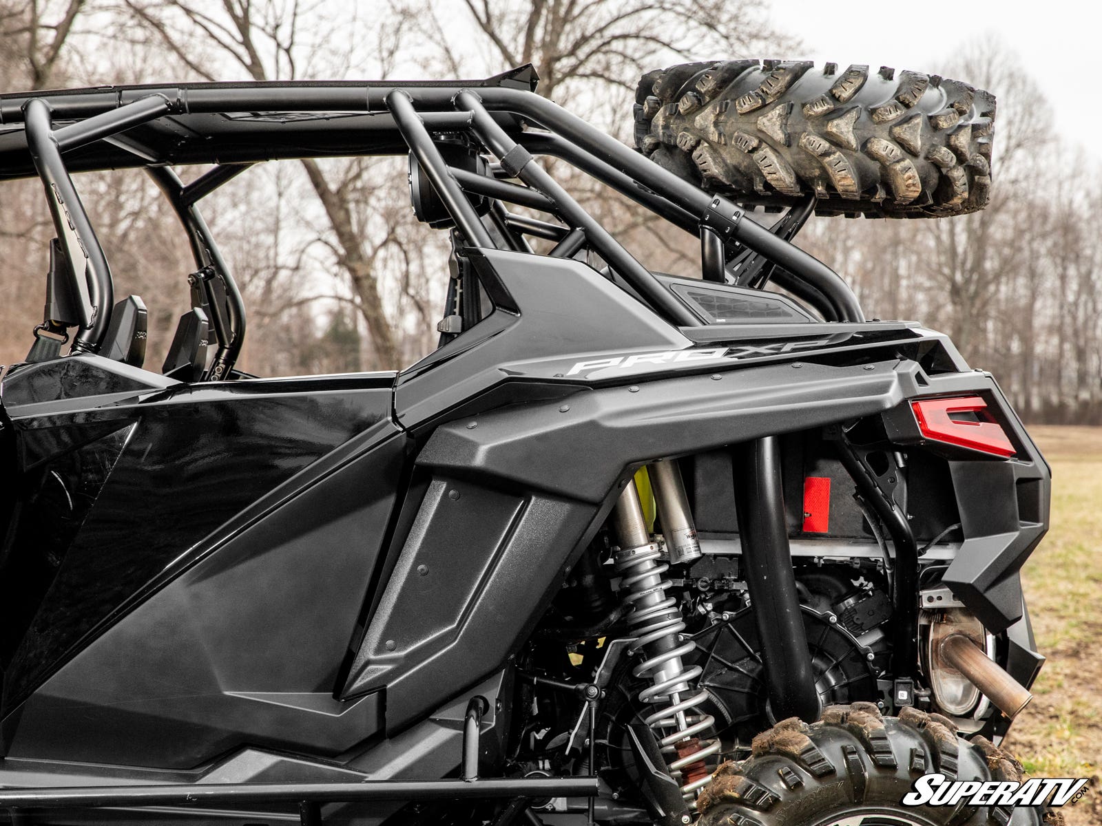 Photo of SuperATV Polaris RZR PRO XP Spare Tire Carrier by SuperATV - Premium Storage for UTVs / Side by Sides