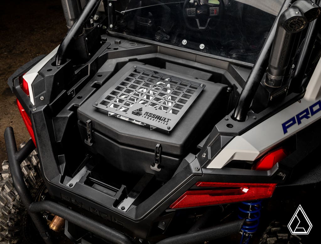 Photo of SuperATV Assault Industries Cooler/Cargo Box for Polaris RZR Turbo R by SuperATV - Premium Storage for UTVs / Side by Sides