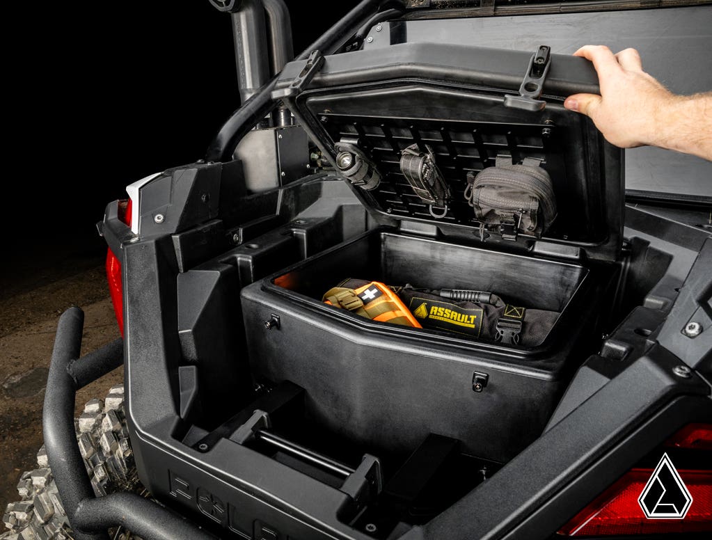 Photo of SuperATV Assault Industries Cooler/Cargo Box for Polaris RZR Turbo R by SuperATV - Premium Storage for UTVs / Side by Sides