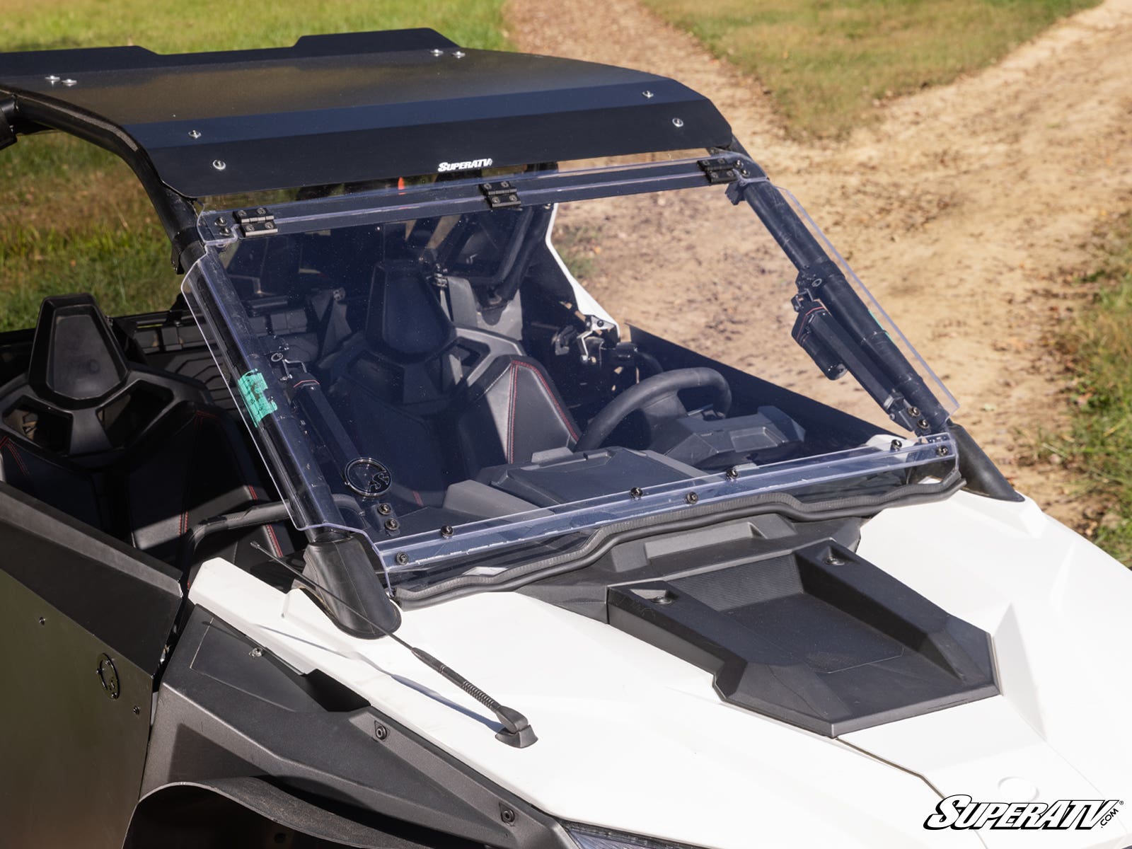 Photo of SuperATV Polaris RZR Turbo R MaxDrive Power Flip Windshield by SuperATV - Premium Windshields for UTVs / Side by Sides