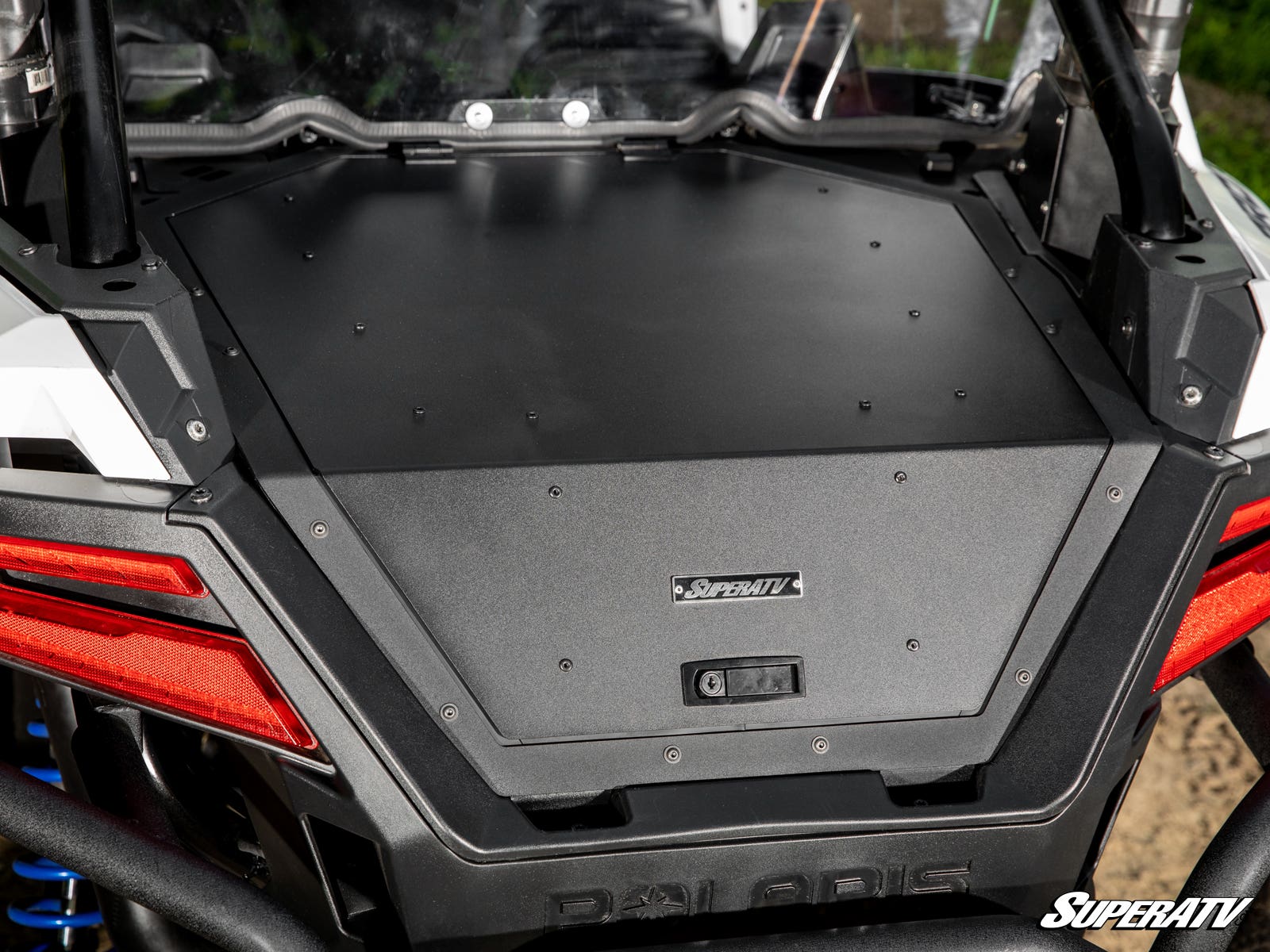 Photo of SuperATV Polaris RZR Turbo R Trunk Bed Enclosure by SuperATV - Premium Storage for UTVs / Side by Sides