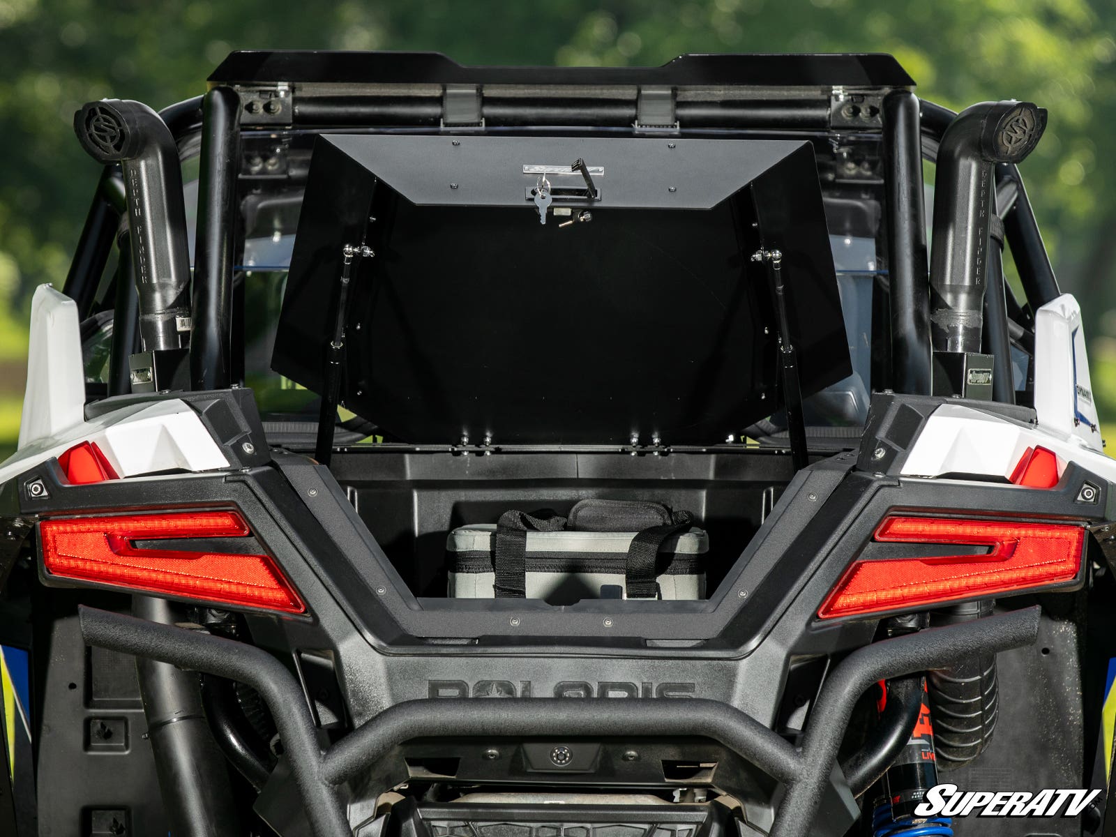 Photo of SuperATV Polaris RZR Turbo R Trunk Bed Enclosure by SuperATV - Premium Storage for UTVs / Side by Sides