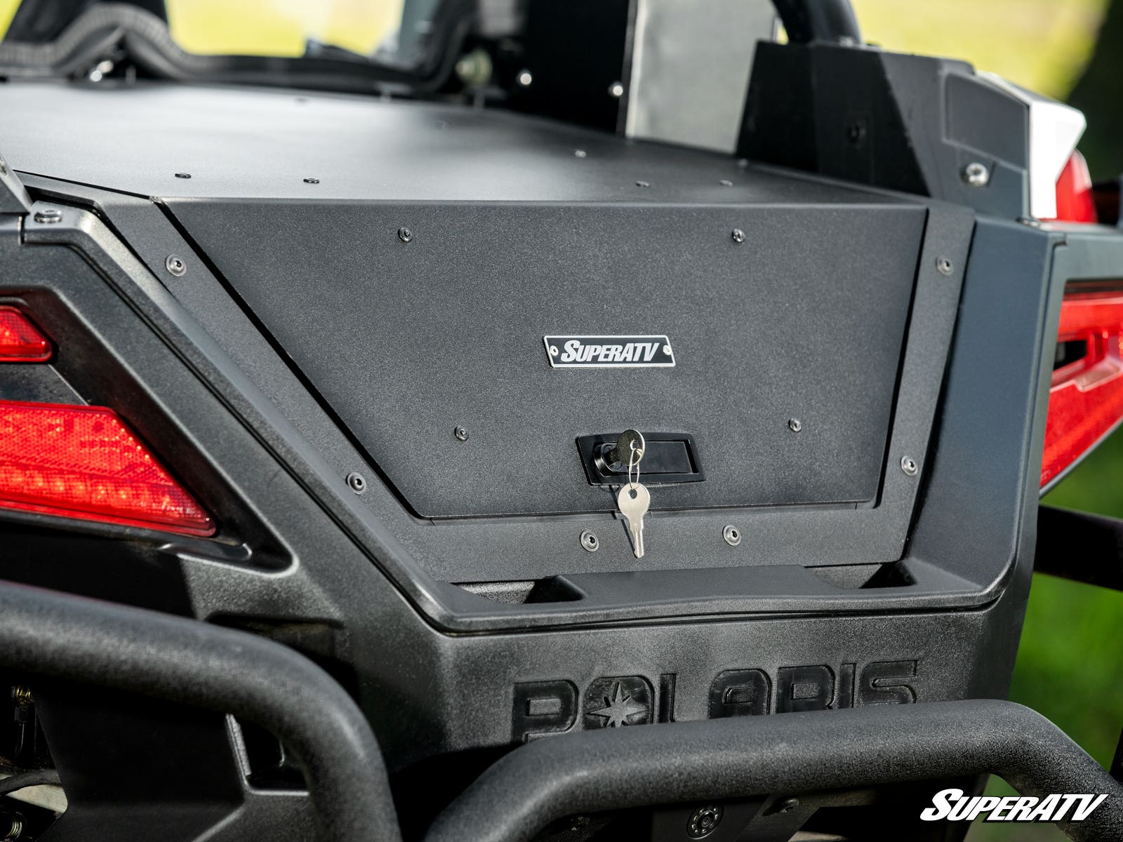 Photo of SuperATV Polaris RZR Turbo R Trunk Bed Enclosure by SuperATV - Premium Storage for UTVs / Side by Sides