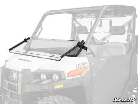 Photo of SuperATV Bobcat UV34 Scratch-Resistant Flip Down Windshield by SuperATV - Premium Windshields for UTVs / Side by Sides