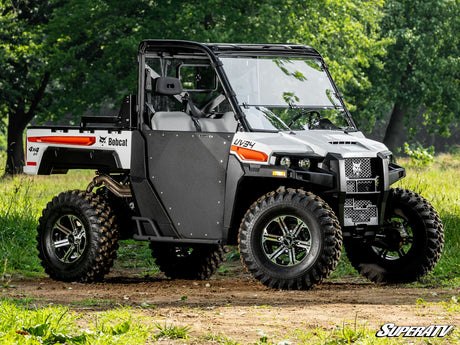 Photo of SuperATV Bobcat UV34 Scratch-Resistant Flip Down Windshield by SuperATV - Premium Windshields for UTVs / Side by Sides