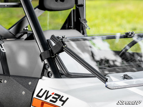 Photo of SuperATV Bobcat UV34 Scratch-Resistant Flip Down Windshield by SuperATV - Premium Windshields for UTVs / Side by Sides