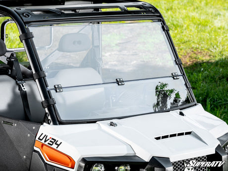Photo of SuperATV Bobcat UV34 Scratch-Resistant Flip Down Windshield by SuperATV - Premium Windshields for UTVs / Side by Sides