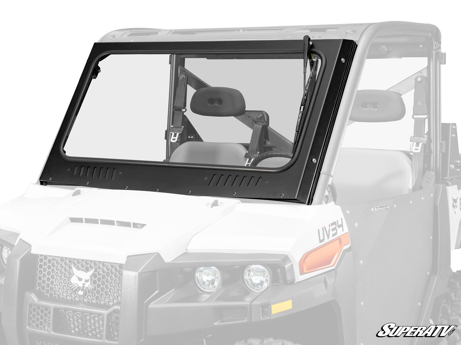 Photo of SuperATV Bobcat UV34 Glass Windshield by SuperATV - Premium Windshields for UTVs / Side by Sides