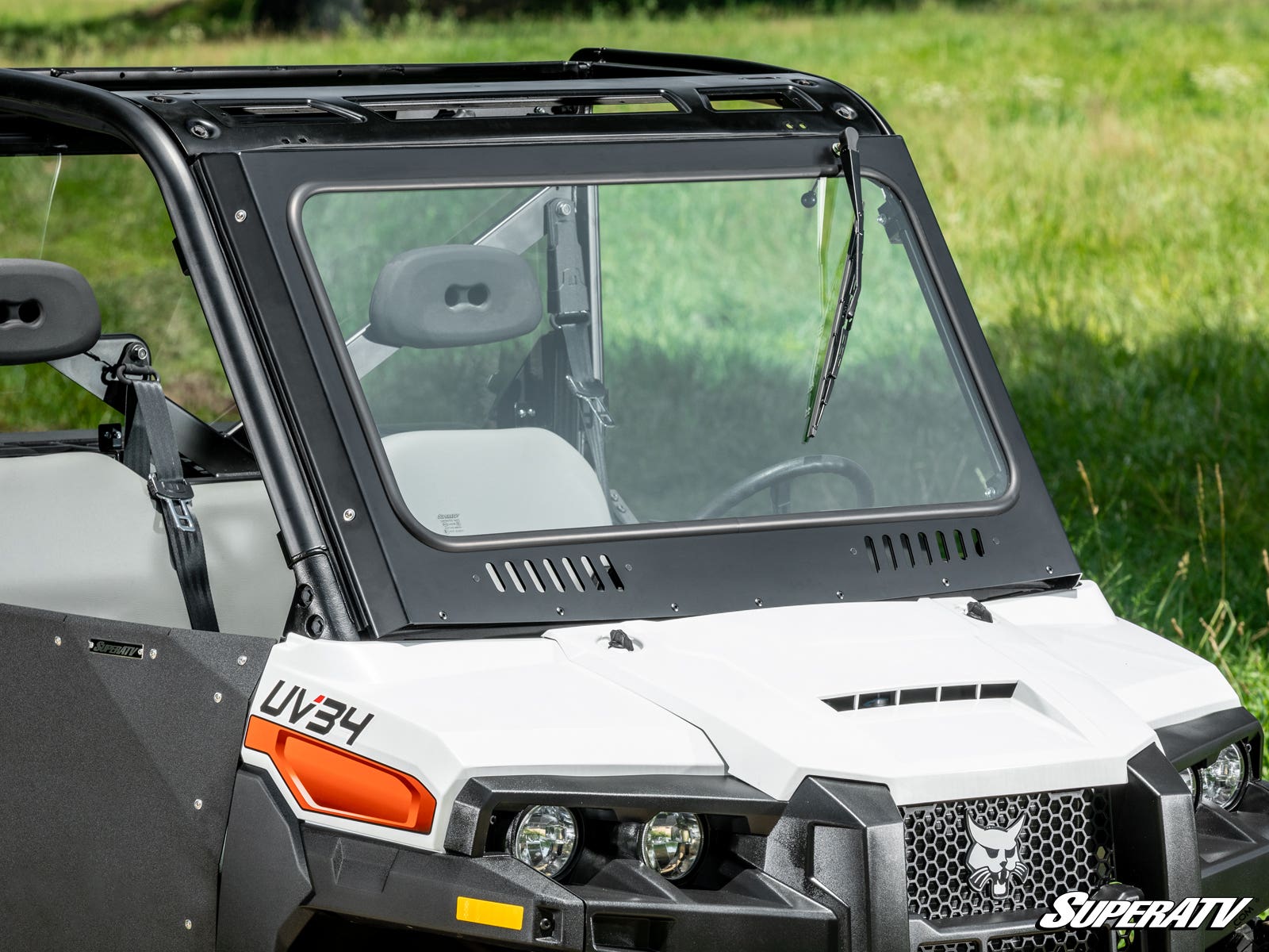 Photo of SuperATV Bobcat UV34 Glass Windshield by SuperATV - Premium Windshields for UTVs / Side by Sides
