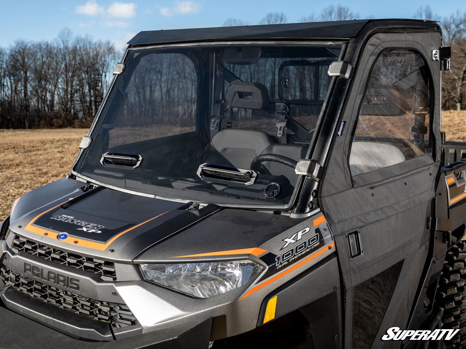 Photo of SuperATV Polaris Ranger XP 900 Vented Full Windshield by SuperATV - Premium Windshields for UTVs / Side by Sides