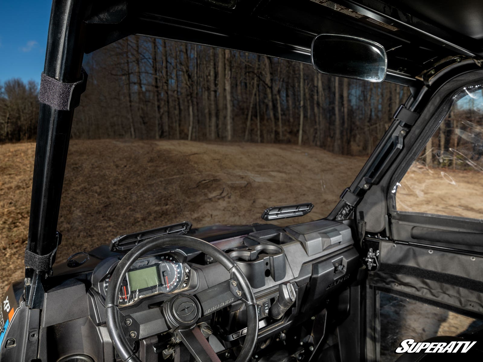 Polaris Ranger 1000 Scratch-Resistant Vented Full Windshield