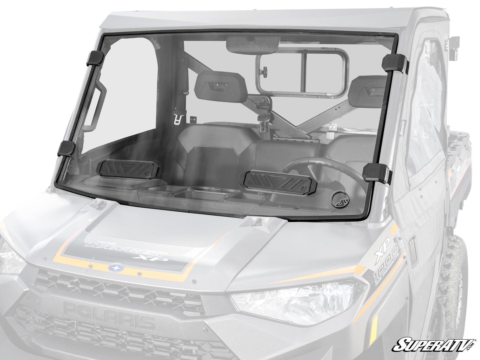 Photo of SuperATV Bobcat UV34 Vented Full Windshield by SuperATV - Premium Windshields for UTVs / Side by Sides