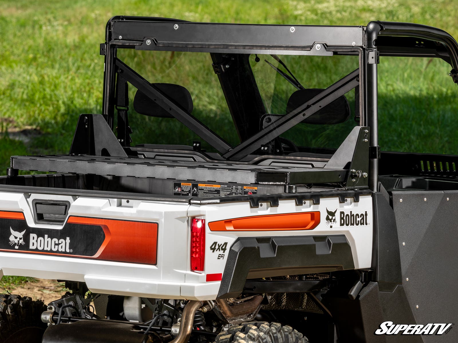 Photo of SuperATV Bobcat UV34 Rear Windshield by SuperATV - Premium Windshields for UTVs / Side by Sides