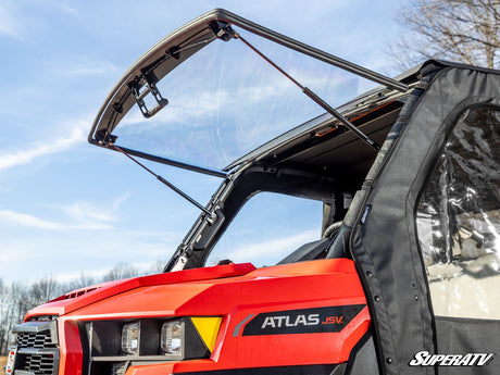 Photo of SuperATV Gravely Atlas JSV Scratch-Resistant Flip Windshield by SuperATV - Premium Windshields for UTVs / Side by Sides