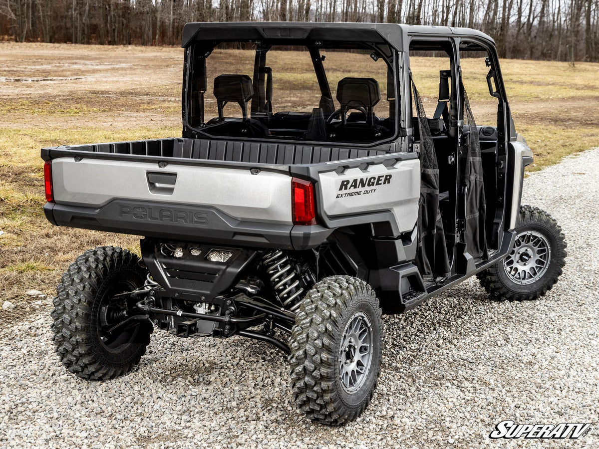 Photo of SuperATV Polaris Ranger XD 1500 Scratch-Resistant Rear Windshield by SuperATV - Premium Windshields for UTVs / Side by Sides