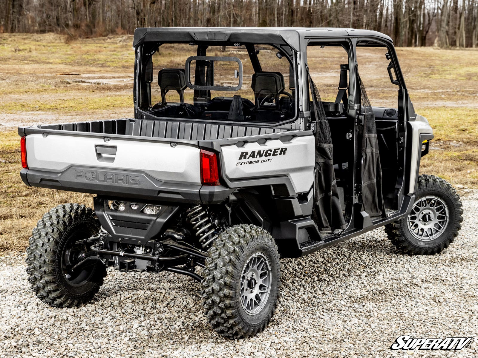 Photo of SuperATV Polaris Ranger XD 1500 Sliding Rear Windshield by SuperATV - Premium Windshields for UTVs / Side by Sides