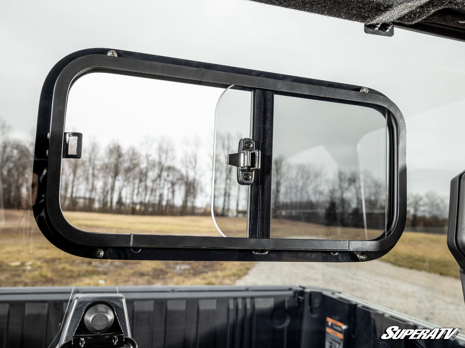 Photo of SuperATV Polaris Ranger XD 1500 Sliding Rear Windshield by SuperATV - Premium Windshields for UTVs / Side by Sides