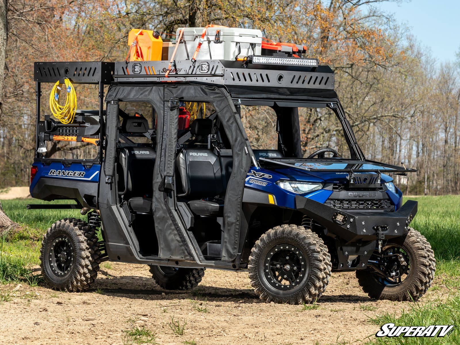 Photo of SuperATV Polaris Ranger XP 570 Crew Outfitter Roof Rack by SuperATV - Premium Storage for UTVs / Side by Sides