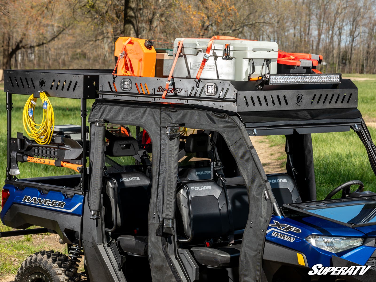 Photo of SuperATV Polaris Ranger XP 570 Crew Outfitter Roof Rack by SuperATV - Premium Storage for UTVs / Side by Sides