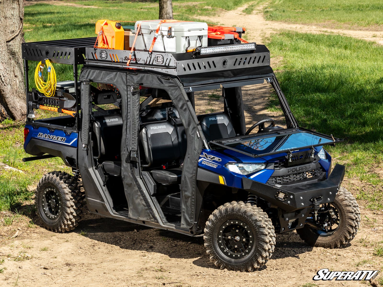 Photo of SuperATV Polaris Ranger XP 900 Crew Outfitter Roof Rack by SuperATV - Premium Storage for UTVs / Side by Sides