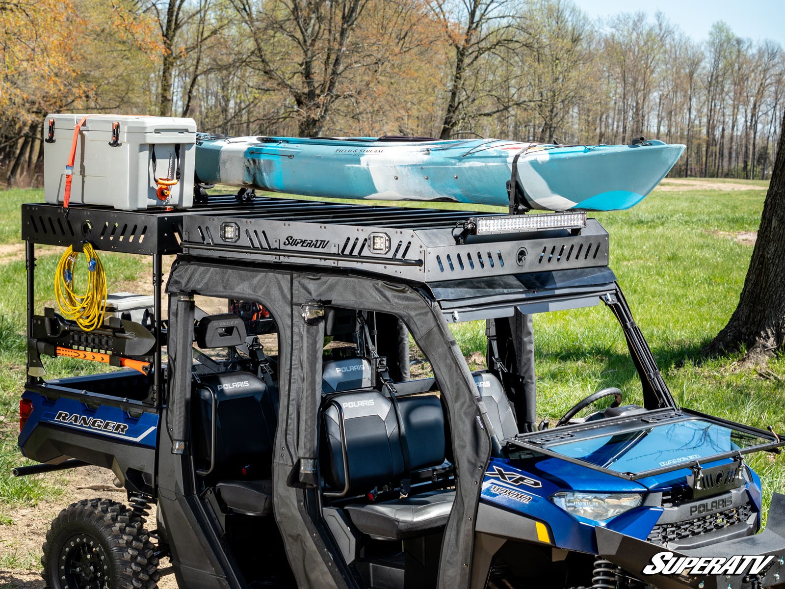 Photo of SuperATV Polaris Ranger XP 570 Crew Outfitter Roof Rack by SuperATV - Premium Storage for UTVs / Side by Sides