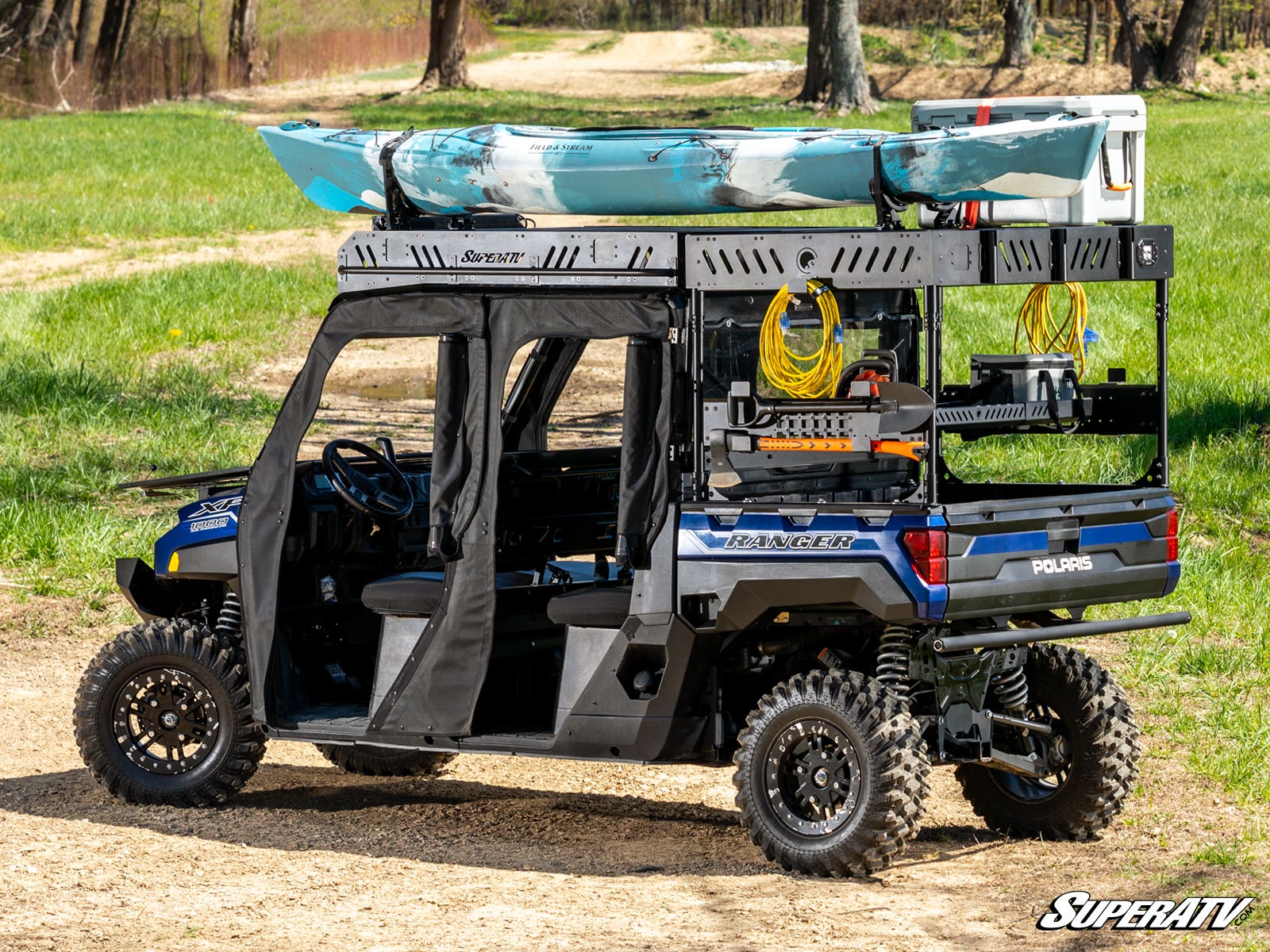 Photo of SuperATV Polaris Ranger XP 570 Crew Outfitter Roof Rack by SuperATV - Premium Storage for UTVs / Side by Sides
