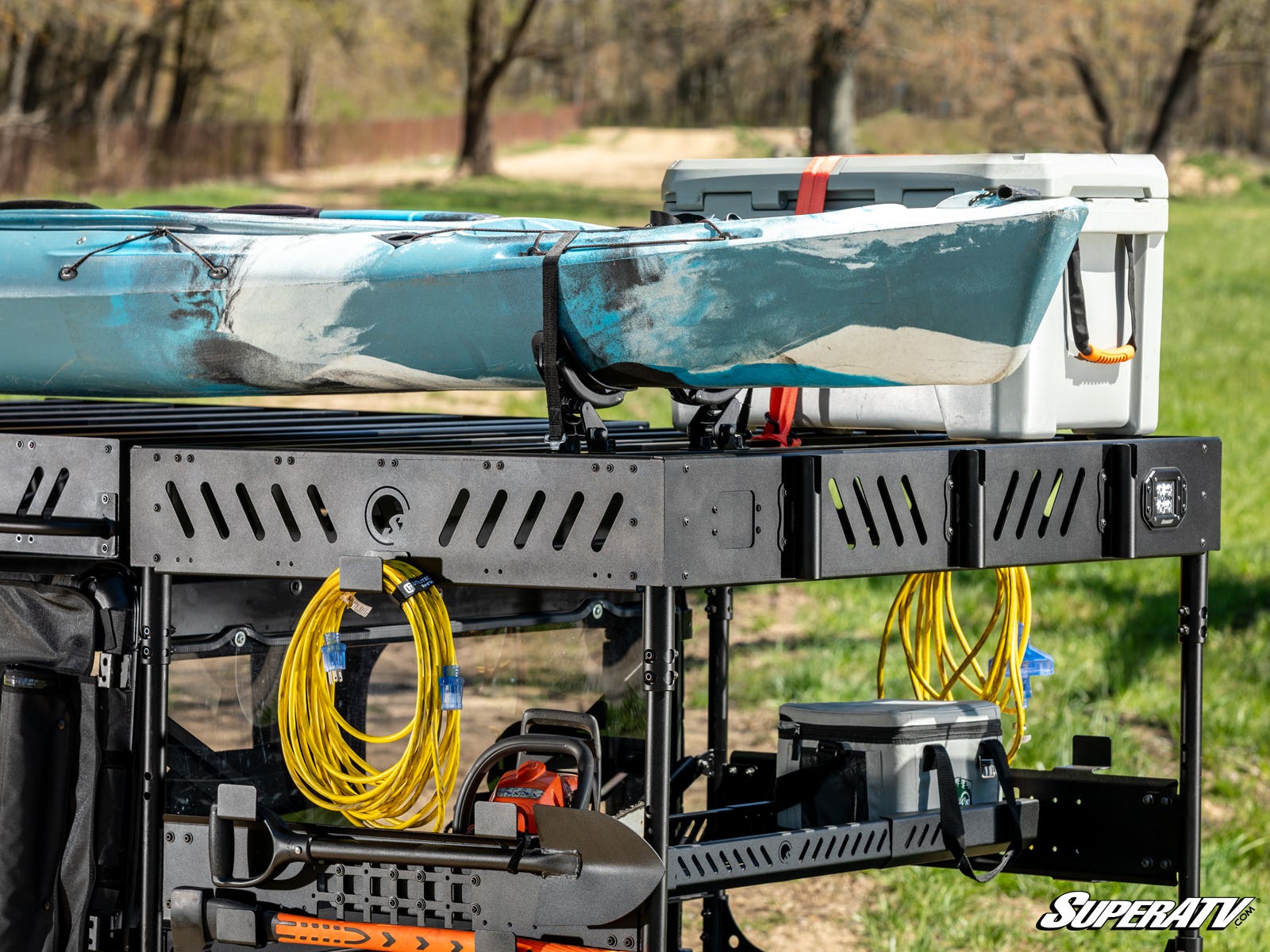 Photo of SuperATV Polaris Ranger XP 900 Crew Outfitter Roof Rack by SuperATV - Premium Storage for UTVs / Side by Sides