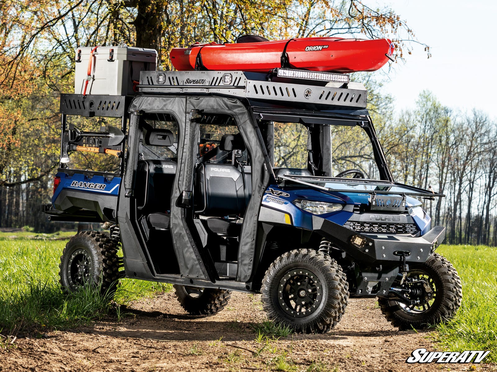 Photo of SuperATV Polaris Ranger XP 570 Crew Outfitter Roof Rack by SuperATV - Premium Storage for UTVs / Side by Sides