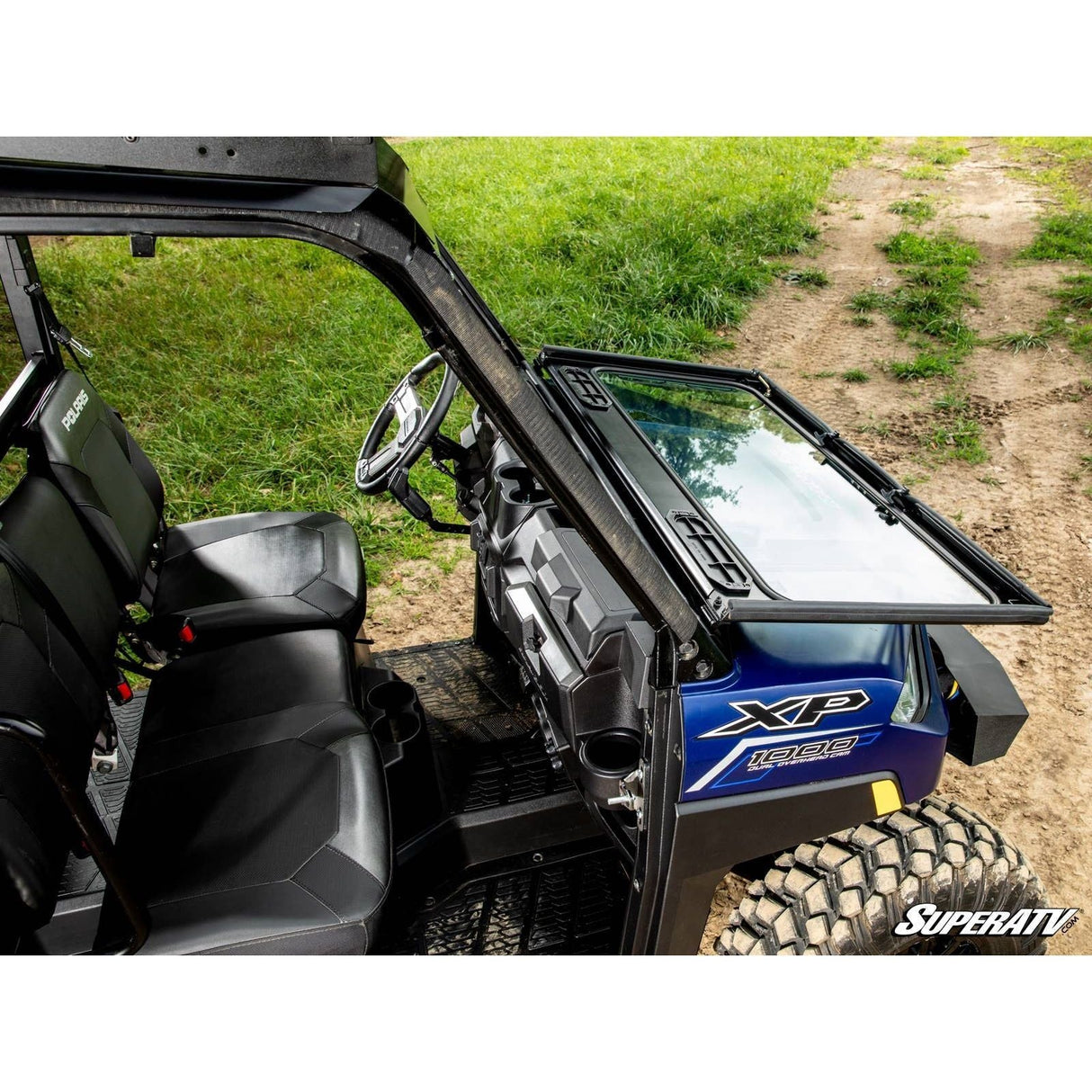 Polaris Ranger XP 1000 Flip Down Glass Windshield