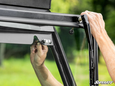 Photo of SuperATV Bobcat UV34 Flip Down Glass Windshield by SuperATV - Premium Windshields for UTVs / Side by Sides