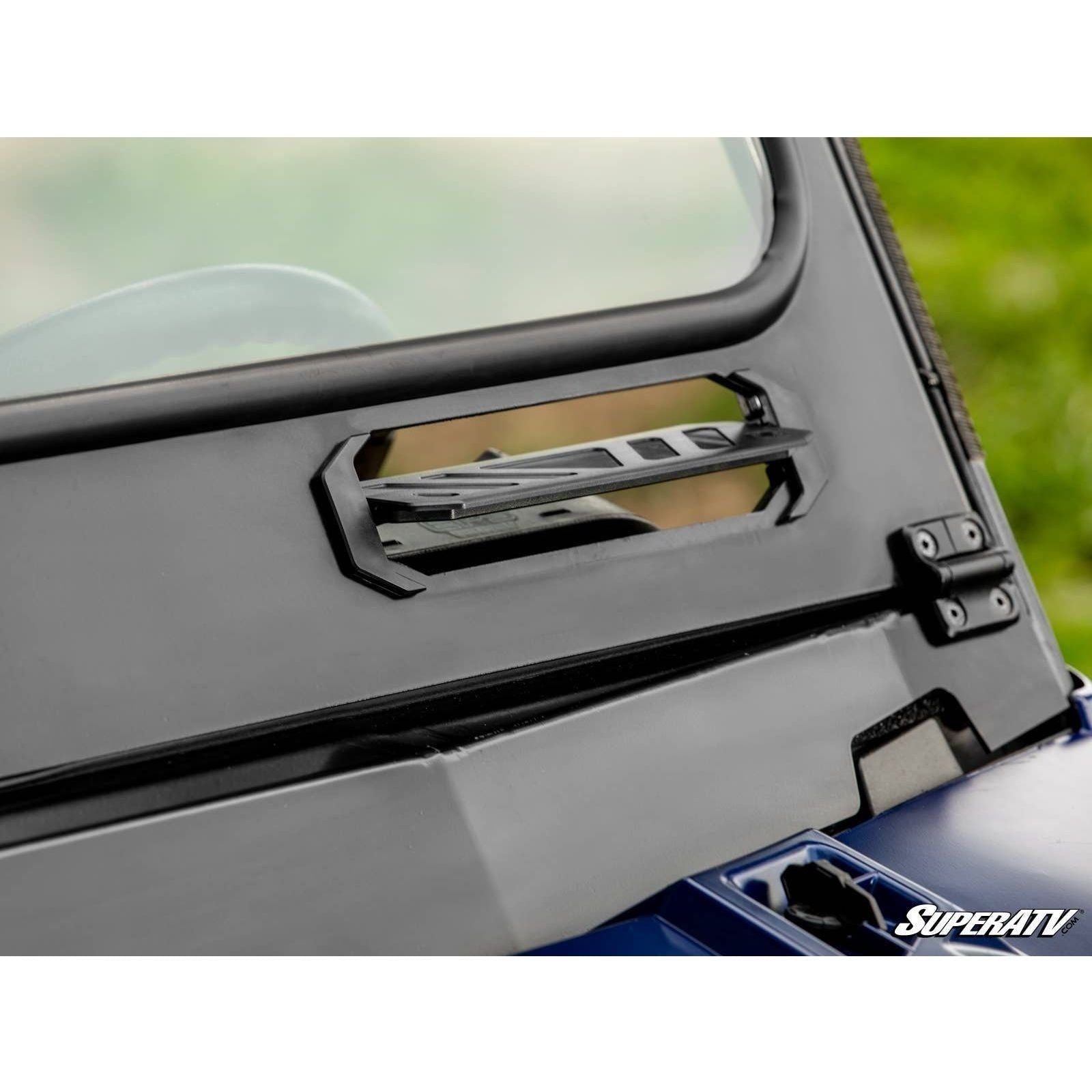 Photo of Polaris Ranger 1000 Flip Down Glass Windshield by SuperATV - Premium Windshields for UTVs / Side by Sides