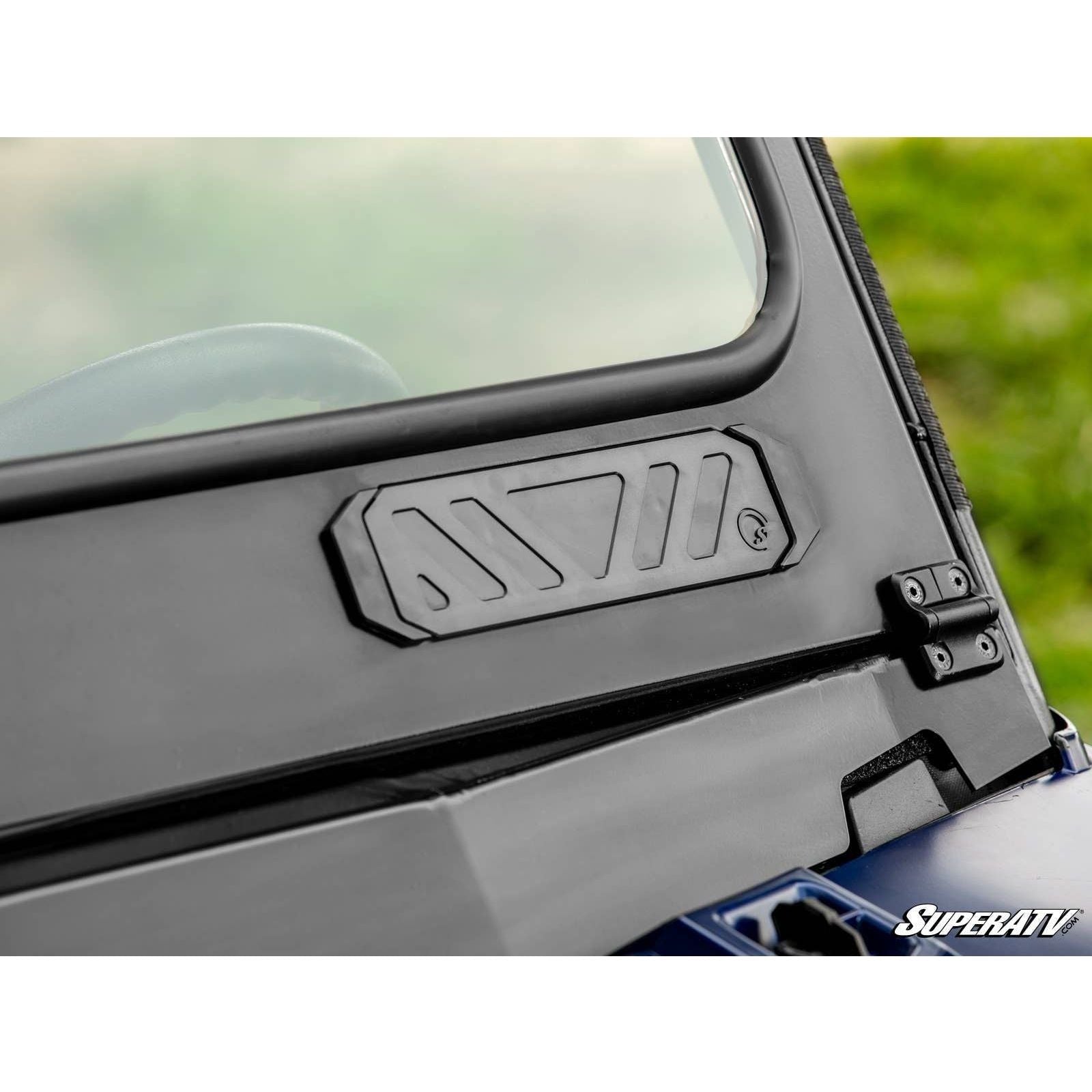Photo of Polaris Ranger 1000 Flip Down Glass Windshield by SuperATV - Premium Windshields for UTVs / Side by Sides