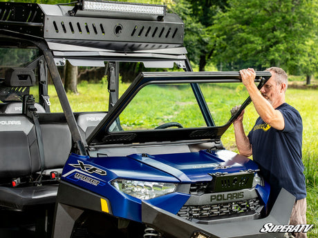 Photo of SuperATV Bobcat UV34 Flip Down Glass Windshield by SuperATV - Premium Windshields for UTVs / Side by Sides