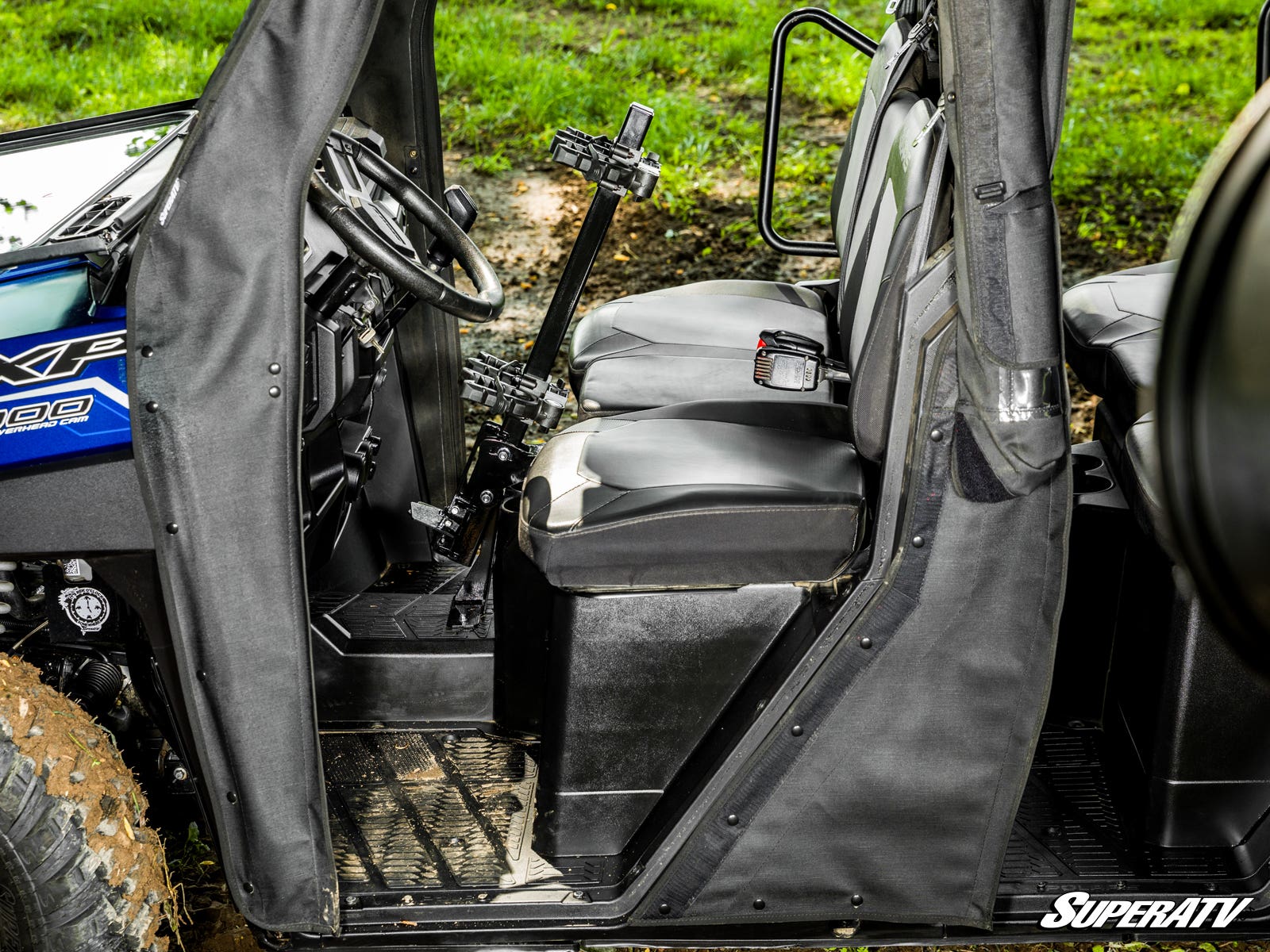 Photo of SuperATV Polaris Ranger XP 1000 Floor-Mounted Gun Holder by SuperATV - Premium Storage for UTVs / Side by Sides
