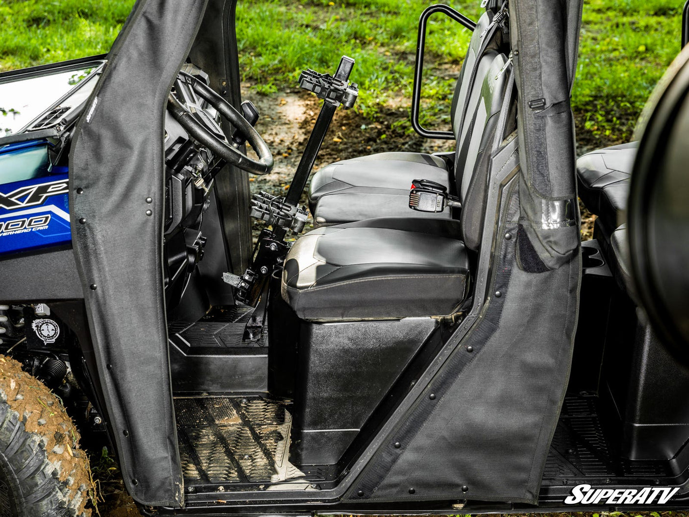 Photo of SuperATV Polaris Ranger XP 1000 Floor-Mounted Gun Holder by SuperATV - Premium Storage for UTVs / Side by Sides