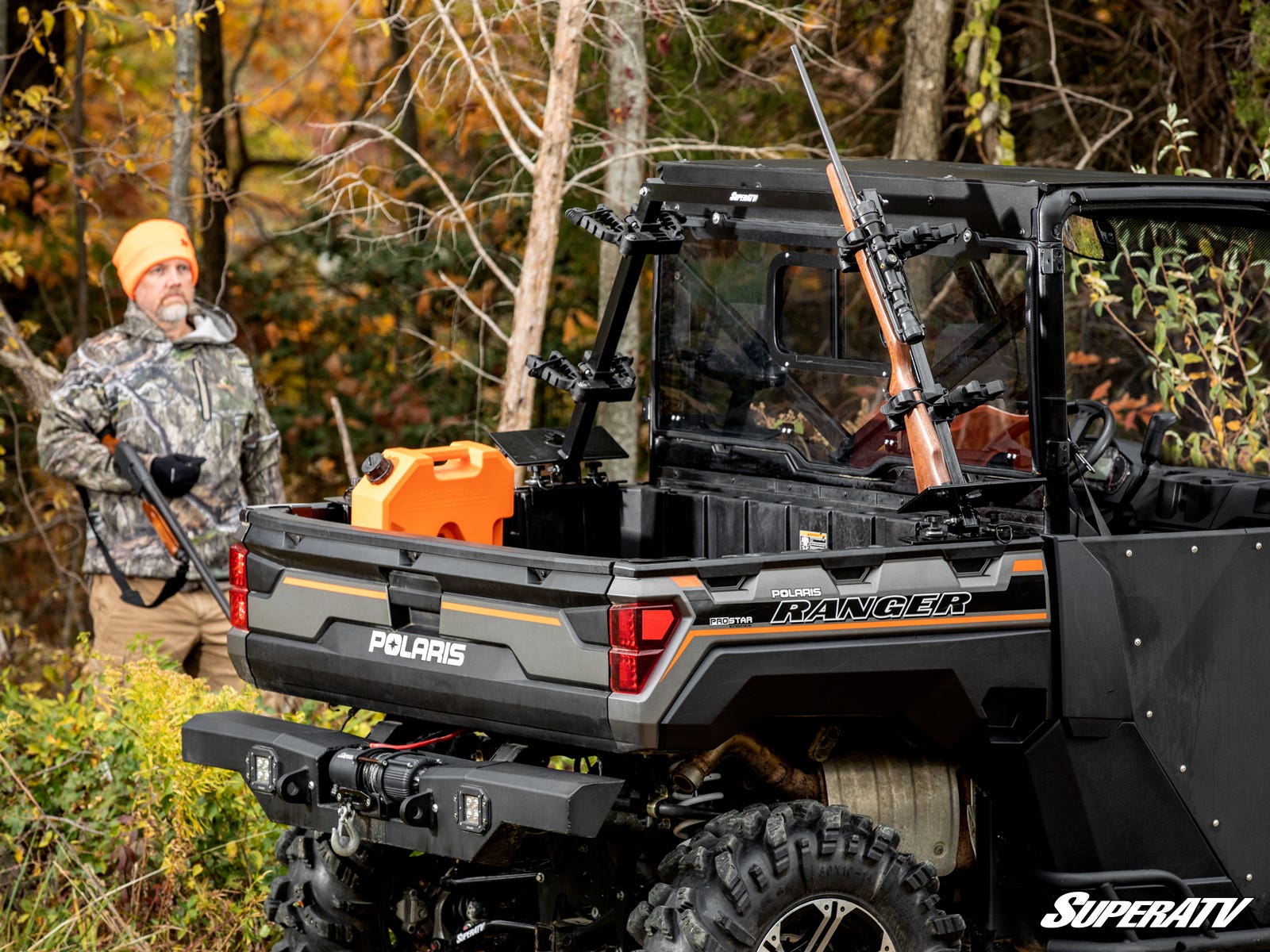 Photo of SuperATV Polaris Ranger In-Bed Gun Rack by SuperATV - Premium Storage for UTVs / Side by Sides