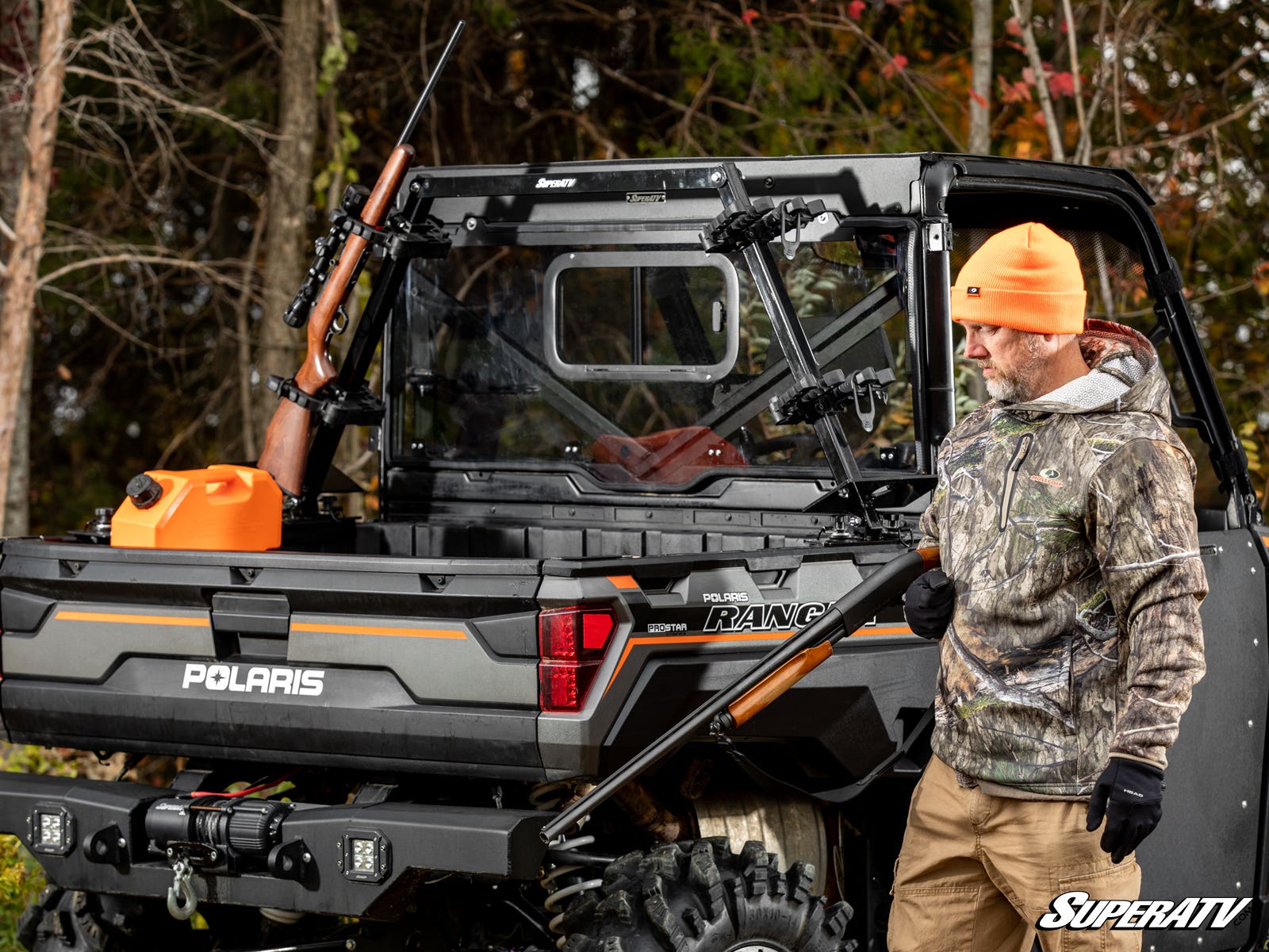 Photo of SuperATV Polaris Ranger In-Bed Gun Rack by SuperATV - Premium Storage for UTVs / Side by Sides
