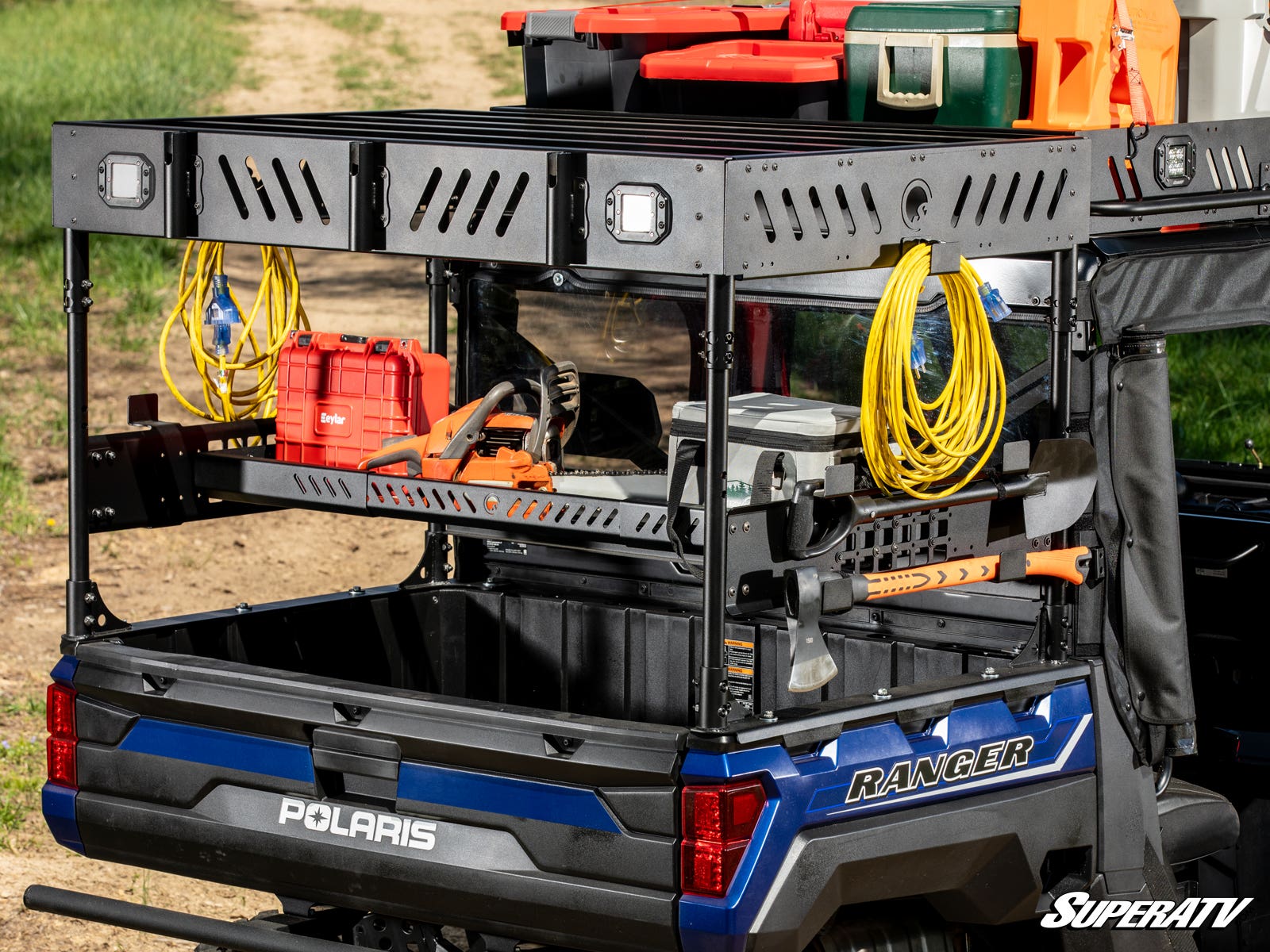 Photo of SuperATV Polaris Ranger 1000 Outfitter Bed Rack by SuperATV - Premium Storage for UTVs / Side by Sides
