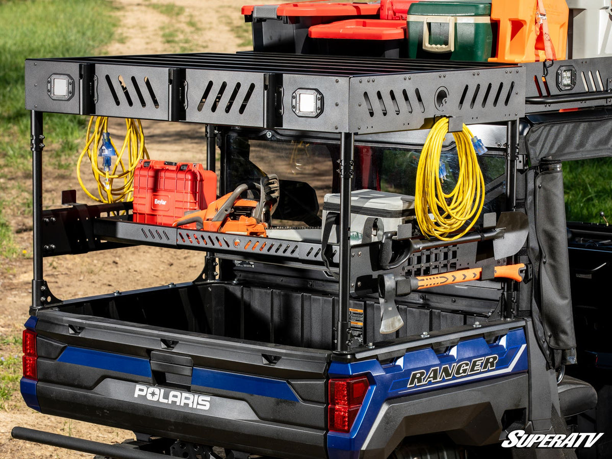 Photo of SuperATV Polaris Ranger XP 1000 Outfitter Bed Rack by SuperATV - Premium Storage for UTVs / Side by Sides