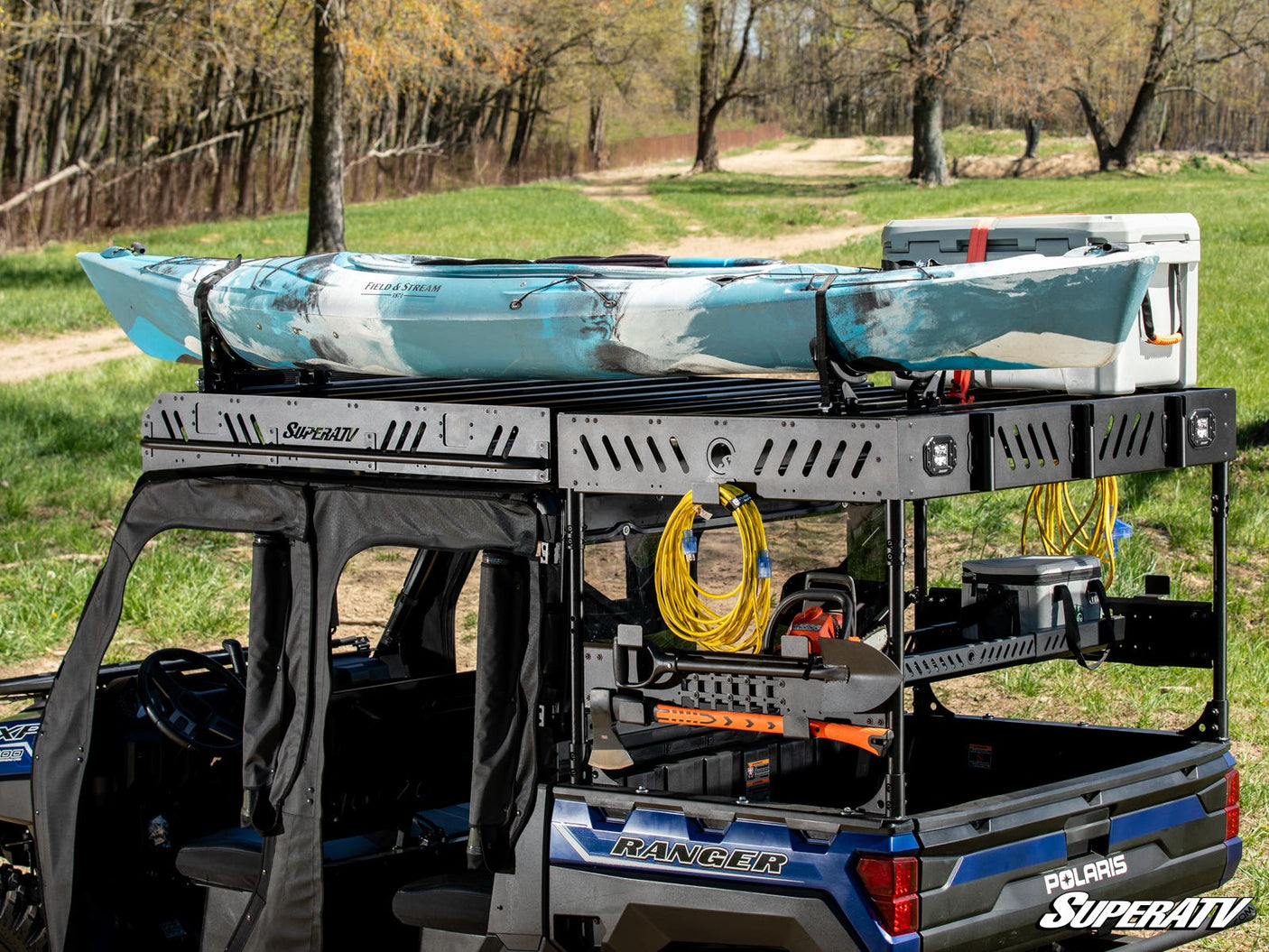 Photo of SuperATV Polaris Ranger XP 900 Outfitter Bed Rack by SuperATV - Premium Storage for UTVs / Side by Sides