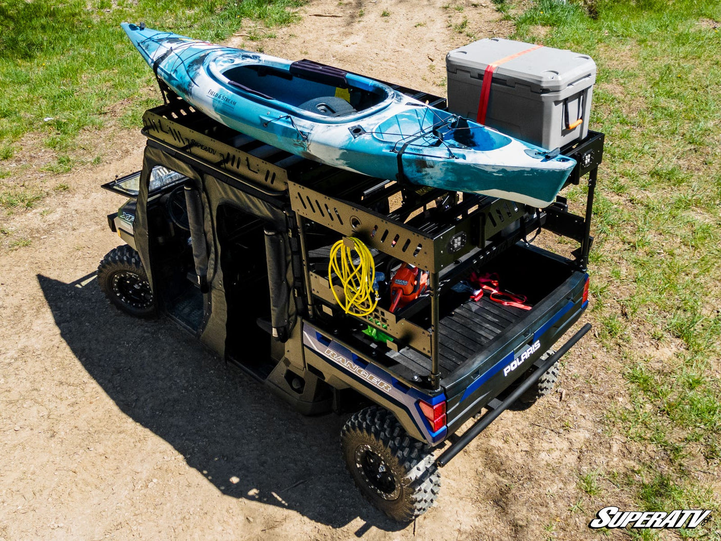 Photo of SuperATV Polaris Ranger XP 900 Outfitter Bed Rack by SuperATV - Premium Storage for UTVs / Side by Sides