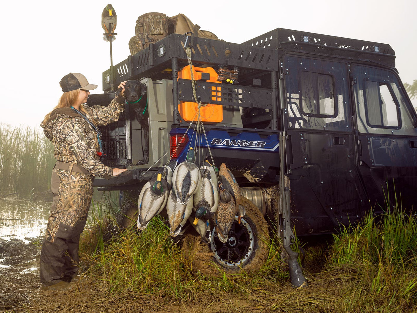 Photo of SuperATV Polaris Ranger XP 900 Outfitter Bed Rack by SuperATV - Premium Storage for UTVs / Side by Sides